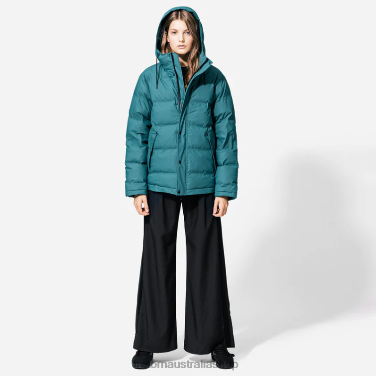 AU Tretorn Baffle Jacket Arctic/Green LL84F36 Clothing