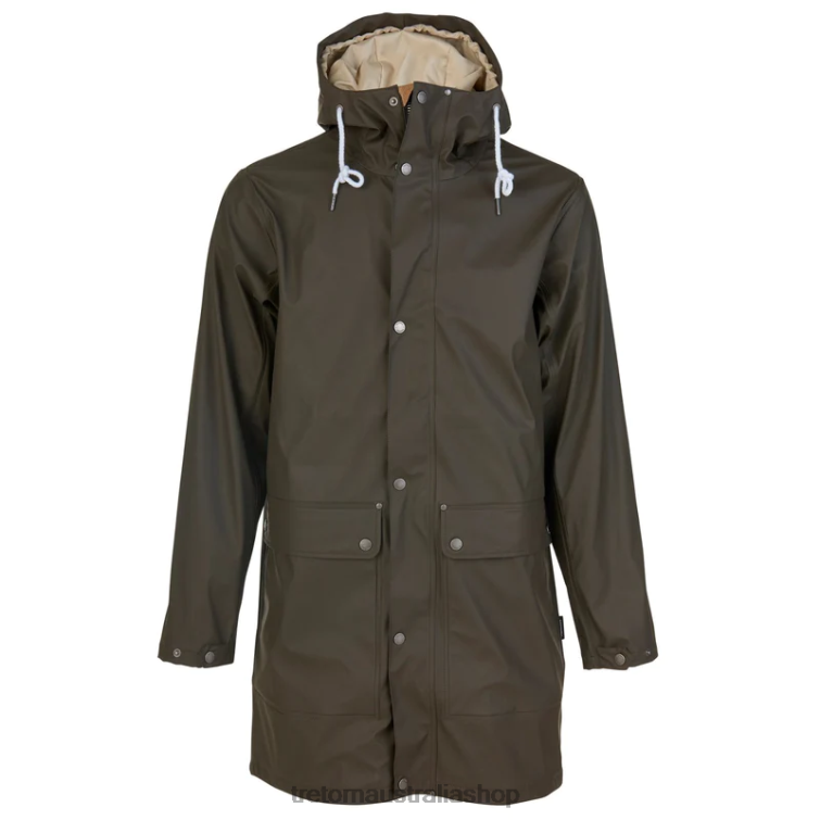 AU Tretorn Evald 2.0 Raincoat Black/Olive LL84F47 Clothing
