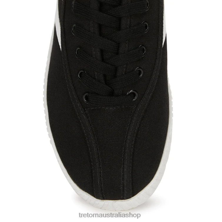 AU Tretorn Nylite Plus Canvas Black/White LL84F4 Footwear