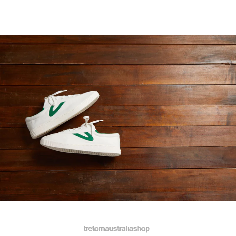 AU Tretorn Nylite Plus Canvas White/Green LL84F6 Footwear