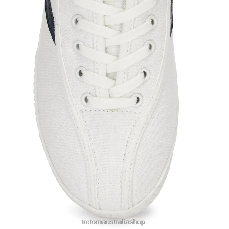 AU Tretorn Nylite Plus Canvas White/Navy LL84F15 Footwear