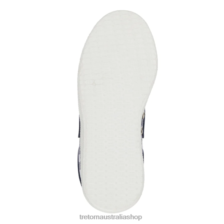 AU Tretorn x Draper James Nylite Plus Canvas White/Nassau Navy Dolly Check LL84F20 Footwear